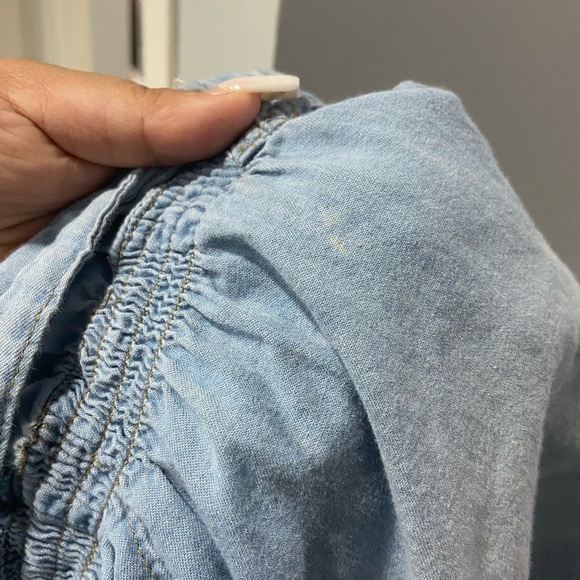 Chambray belted romper - Picture 4 of 4